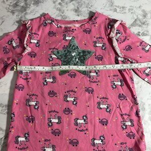 365 Kids from Garanimals Pink Long Sleeve Dress Sleeve Girls Shirt Size 7